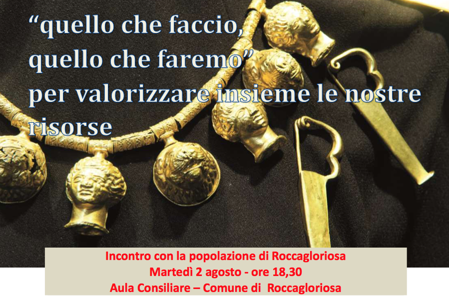Incontro con la popolazione di Roccagloriosa – Misura 19