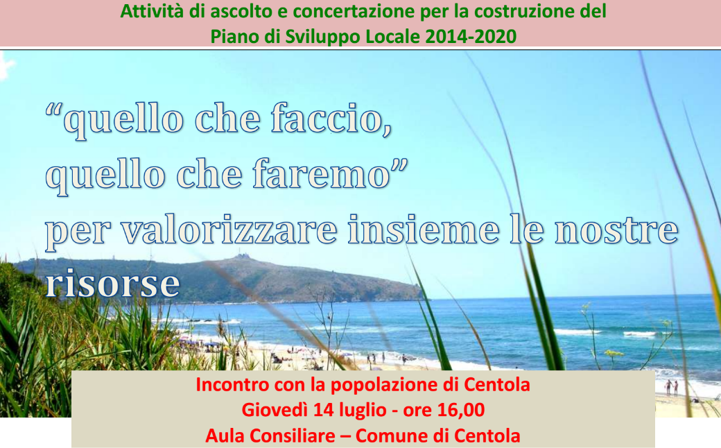 Incontro con la popolazione di Centola – Misura 19