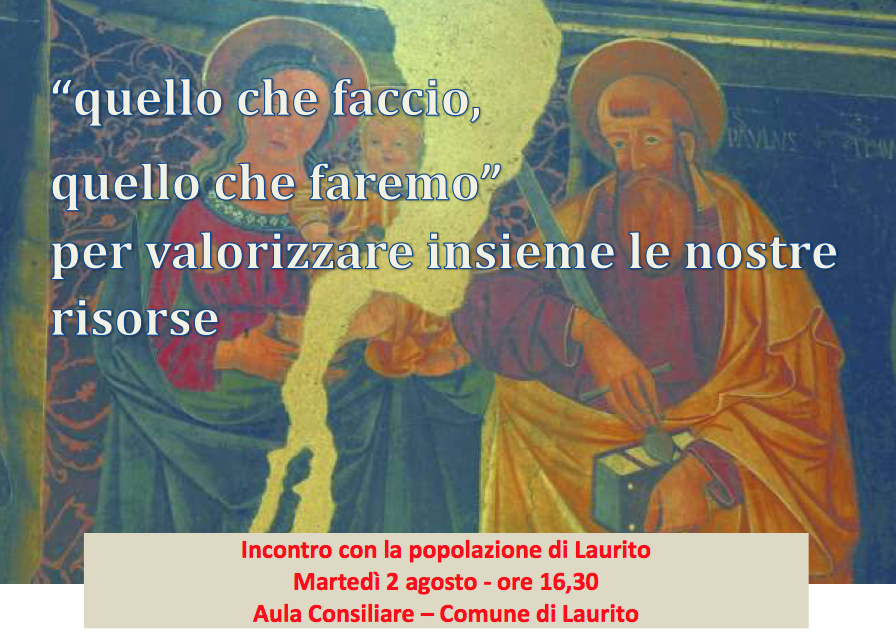 Incontro con la popolazione di Laurito – Misura 19